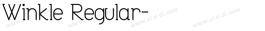 Winkle Regular字体转换